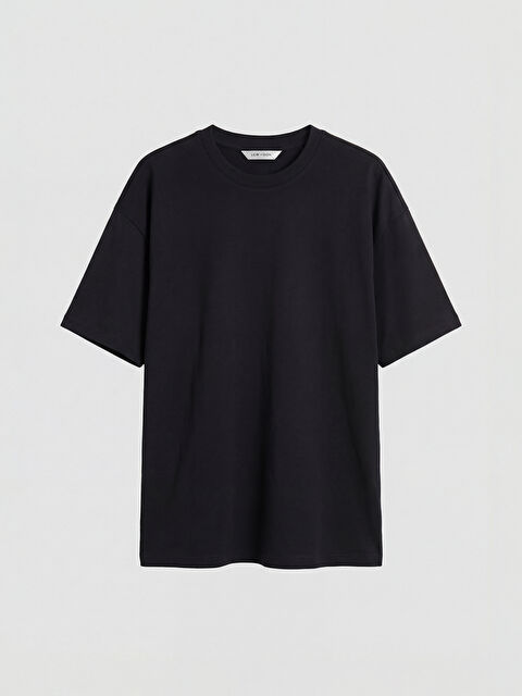 LCW Vision Bisiklet Yaka Penye Erkek Tişört - S6OC50Z8-CVL