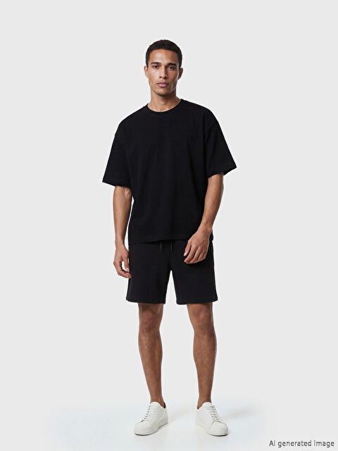 LCW Vision Bisiklet Yaka Penye Erkek Tişört