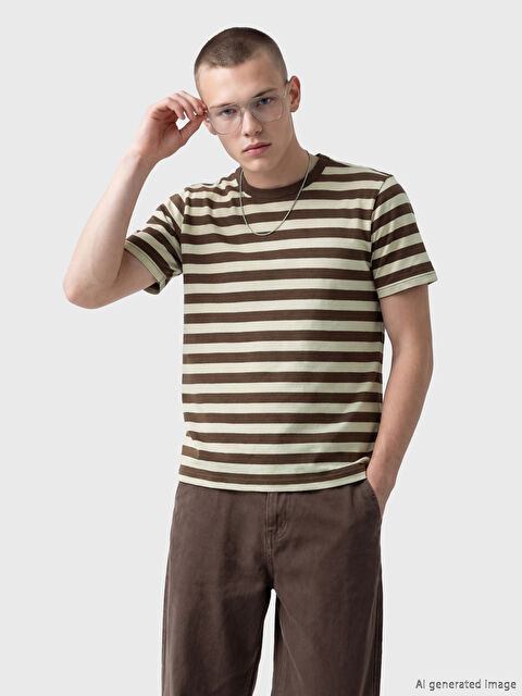 XSIDE Bisiklet Yaka Çizgili Erkek Tişört		
 - S6OC65Z8-LQY