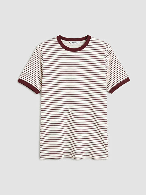 XSIDE Bisiklet Yaka Çizgili Erkek Tişört	 - S6OC67Z8-LET