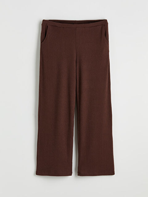 LCW DREAM Pantaloni de pijama cu talie elastică și striații pentru femei - S6OC92Z8-JTW