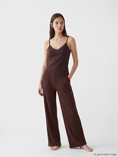 LCW DREAM Beli Lastikli Fitilli Kadın Pijama Altı - S6OC92Z8-JTW