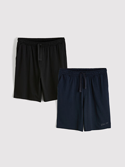 LC WAIKIKI Standart Kalıp Erkek Pijama Alt Şort 2'li - S6OC97Z8-RFF