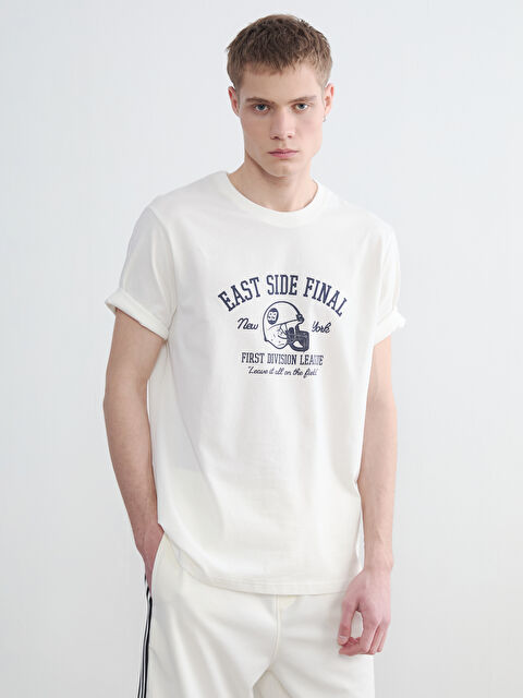 XSIDE T-shirt à col rond imprimé pour homme