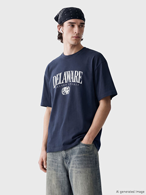 XSIDE Crew Neck Printed Men's T-Shirt