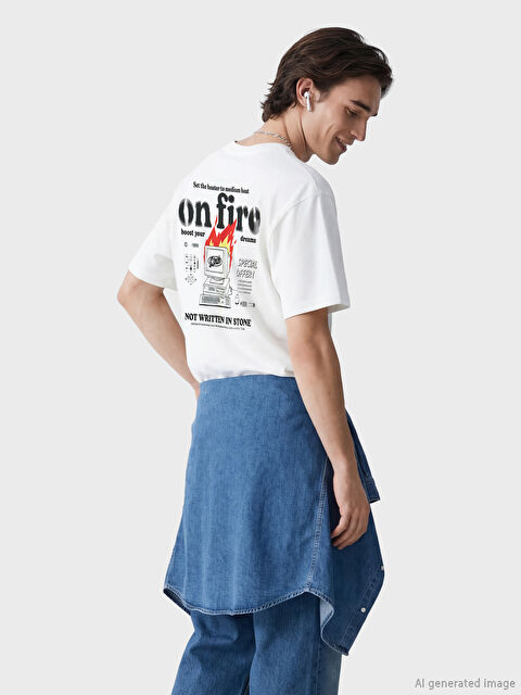 XSIDE Crew Neck Printed Men's Jersey T-Shirt