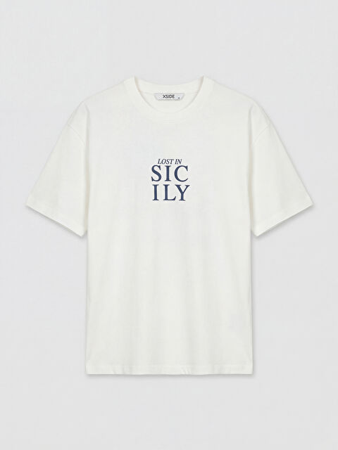 XSIDE Crew Neck Sicily Printed Men's T-Shirt