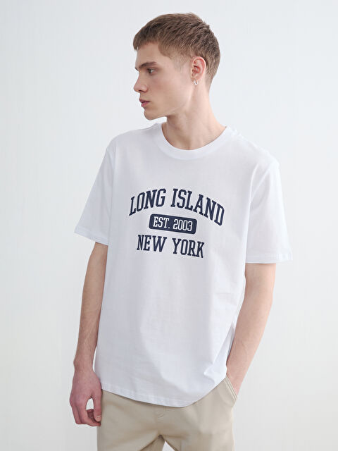 XSIDE تي شيرت أبيض رجال - S6OD19Z8-Q6K