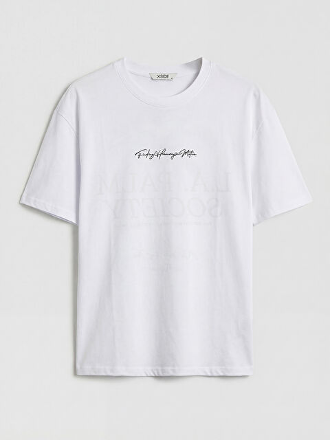 XSIDE تي شيرت أبيض رجال - S6OD20Z8-Q6K
