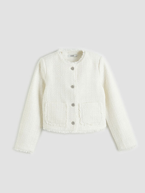 XSIDE Bisiklet Yaka Kadın Tüvit Ceket - S6OD27Z8-R9J