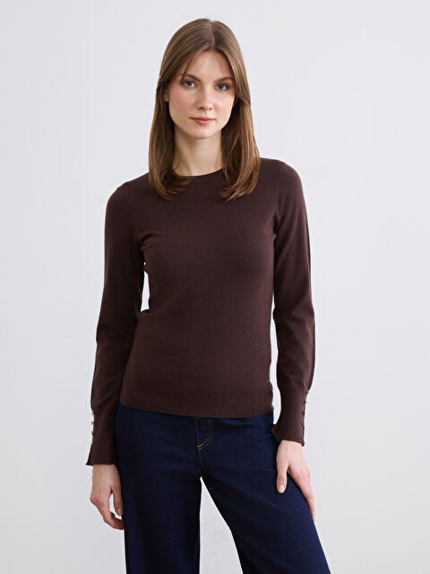 LCW Comfort Woman BROWN Sweater
