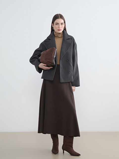 LCW Modest Beli Lastikli Kloş Etek - S6OD42Z8-ZZ0