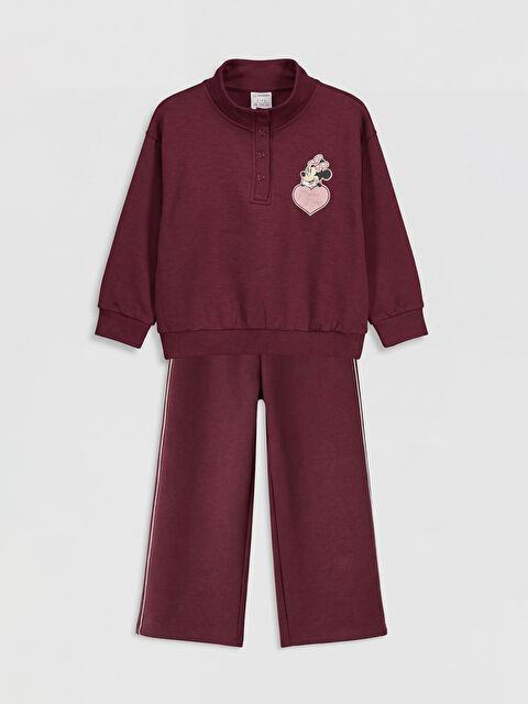 LCW Kids Minnie Mouse Baskılı Kız Çocuk Takım