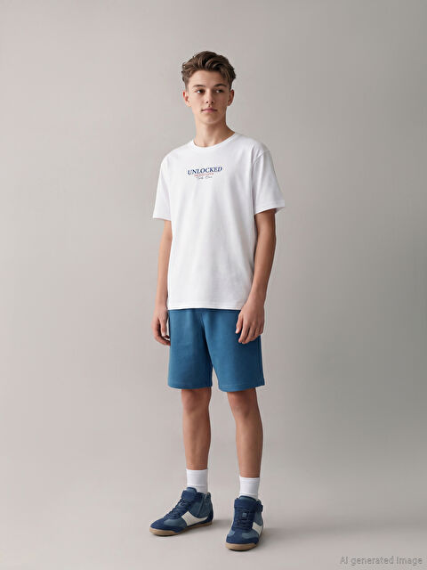 LCW Kids Baskılı Erkek Çocuk Tişört ve Şort