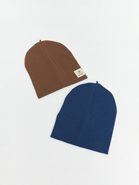 LCW ACCESSORIES Ayıcık Nakışlı Erkek Bebek Bere 2'li