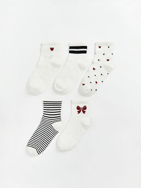 LCW DREAM Desenli Kadın Soket Çorap 5'li - S6OE85Z8-FDU