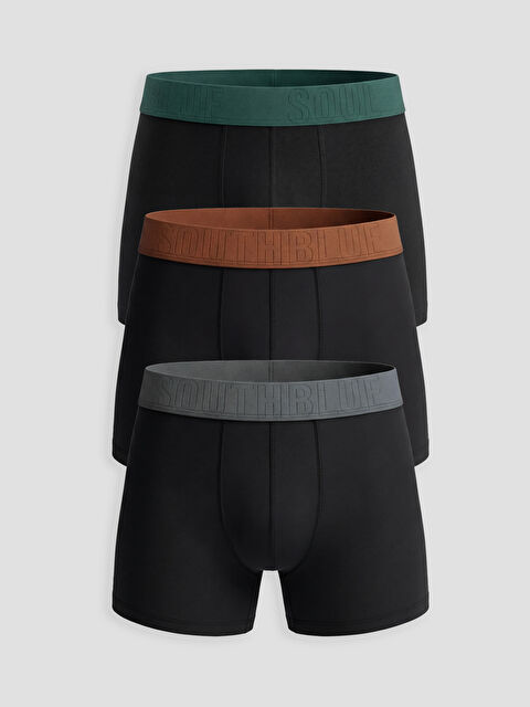 LC WAIKIKI Standart Kalıp Pamuklu Esnek Erkek Boxer 3'lü - S6OF73Z8-CVL