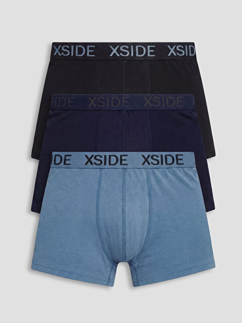 LC WAIKIKI Standart Kalıp Pamuklu Esnek Erkek Boxer 3'lü - S6OF79Z8-HDW