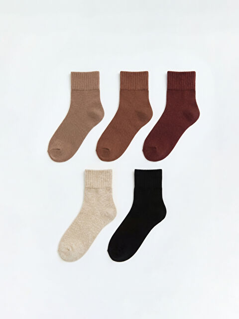 LCW Kids Kız Çocuk Soket Çorap 5'li - S6OG18Z4-PS7