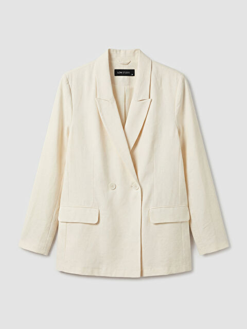 LCW STUDIO Kruvaze Yaka Kadın Blazer Ceket - S6OG31Z8-R9J