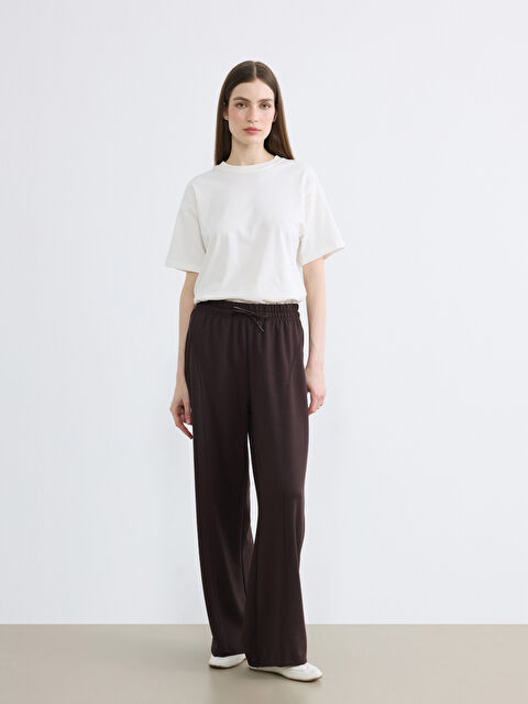 LCW Modest Beli Lastikli Soft Touch Kadın Eşofman Altı - S6OG44Z8-HMK