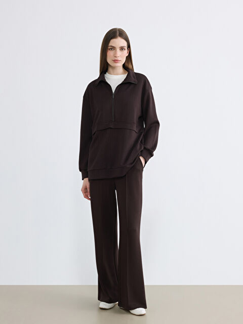 LCW Modest Beli Lastikli Soft Touch Kadın Eşofman Altı - S6OG47Z8-HMK