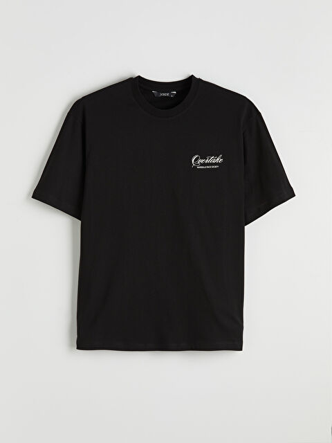 XSIDE Bisiklet Yaka Baskılı Erkek Tişört - S6OG53Z8-CVL