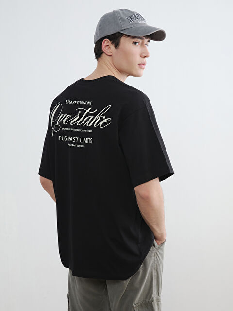 XSIDE Bisiklet Yaka Baskılı Erkek Tişört - S6OG53Z8-CVL