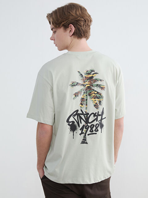 XSIDE Baskılı Bisiklet Yaka Erkek Tişört - S6OG59Z8-8HL