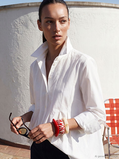 LCW STUDIO Poplin Kadın Gömlek Tunik