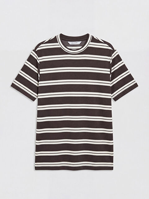 LCW Vision Bisiklet Yaka Çizgili Erkek Tişört