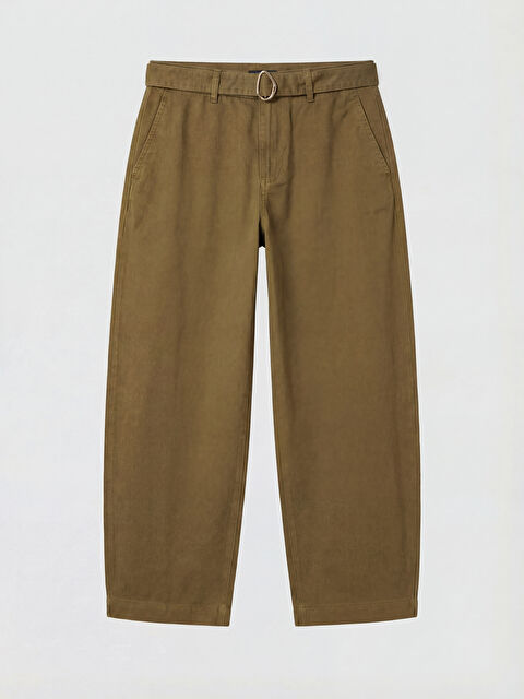 LCW Jeans Beli Kemerli Barrel Fit Kadın Jean Pantolon