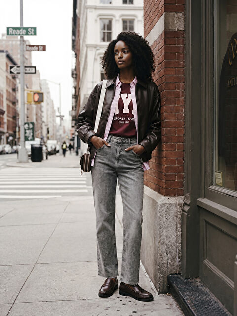 XSIDE Crop Flare Kadın Jean Pantolon - S6OH17Z8-2EW