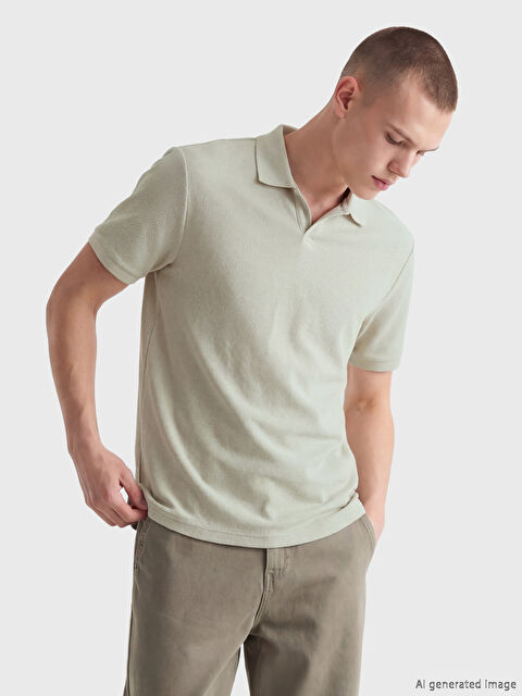 XSIDE Polo Yaka Erkek Tişört - S6OH44Z8-VKL