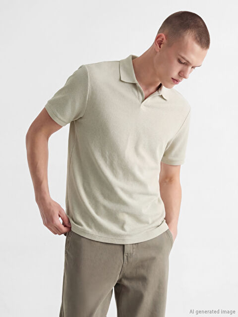 XSIDE Polo Yaka Erkek Tişört - S6OH44Z8-VKL