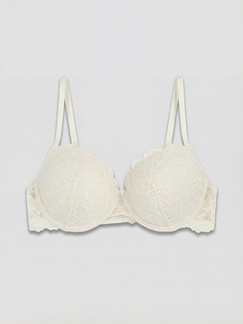 LCW DREAM Balenli Dolgusuz Dantelli Tişört Sütyen