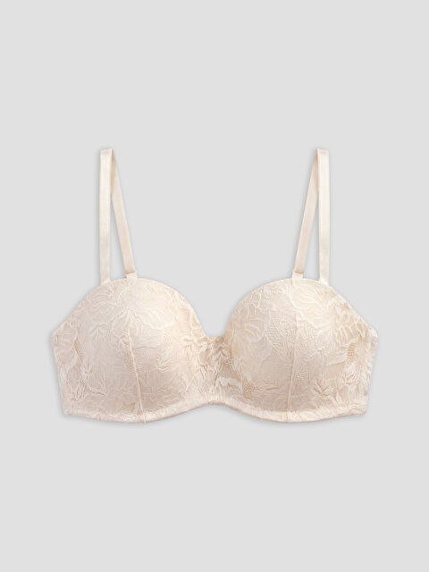 LCW DREAM Balenli Dolgusuz Dantelli Tişört Sütyen