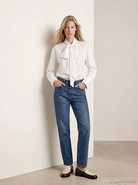 LCW Jeans Straight Fit Kadın Jean Pantolon - S6OI08Z8-309