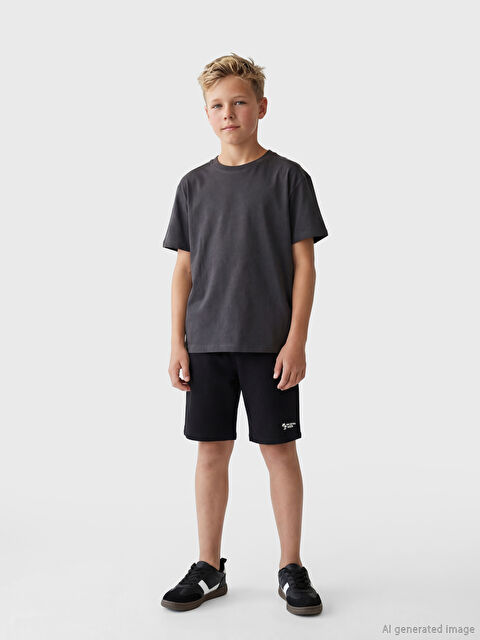 LCW Kids Baskılı Erkek Çocuk Şort - S6OI47Z4-CVL