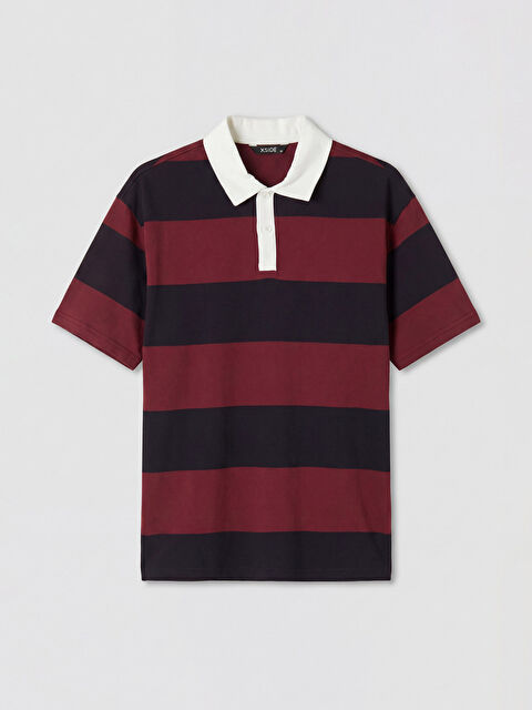 XSIDE Polo Yaka Çizgili Erkek Tişört