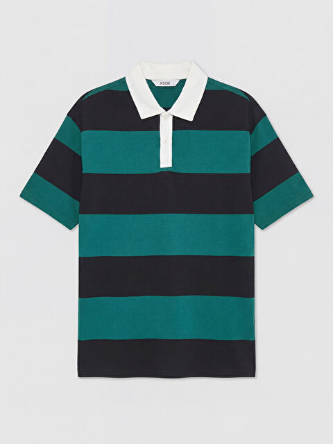 XSIDE Polo Yaka Çizgili Erkek Tişört