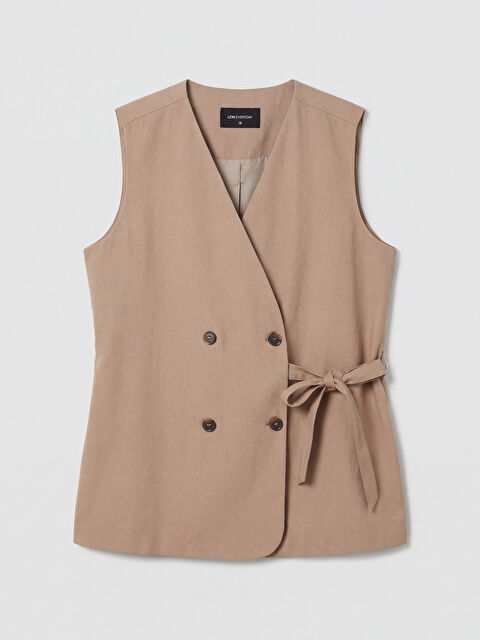 LCW EVERYDAY Kruvaze Yaka Kadın Klasik Yelek - S6OI92Z8-2OW