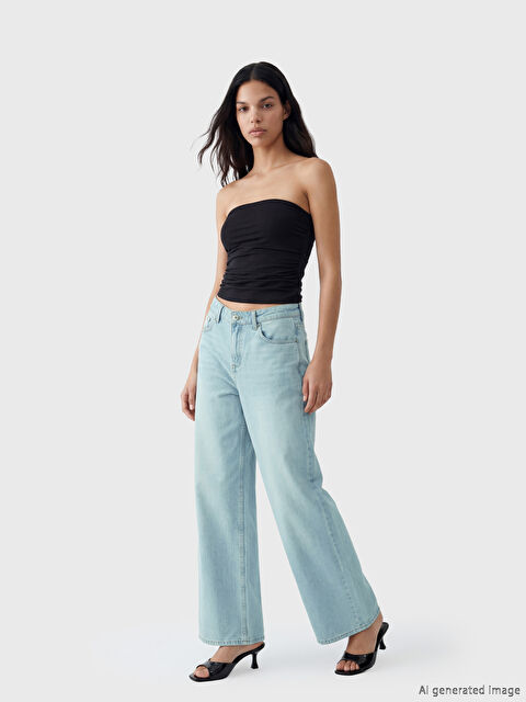 LCW Jeans Wideleg Kadın Jean Pantolon