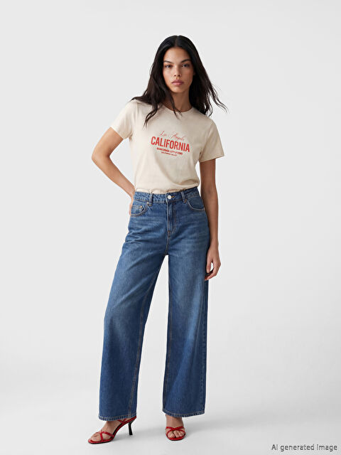 LCW Jeans Wideleg Kadın Jean Pantolon