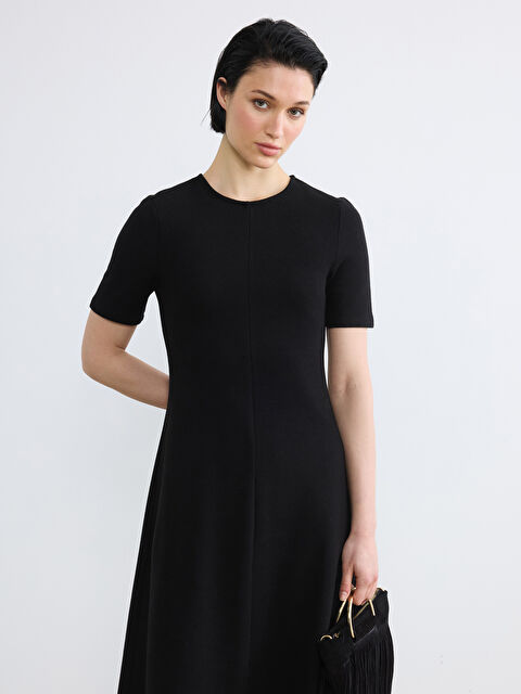 LCW Vision Bisiklet Yaka A Kesim Elbise - S6OJ39Z8-CVL