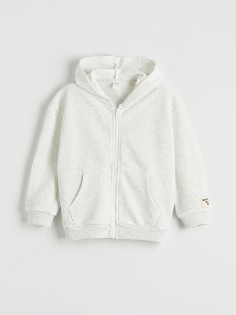 LCW Kids Kapüşonlu Erkek Çocuk Fermuarlı Sweatshirt - S6OJ49Z1-847