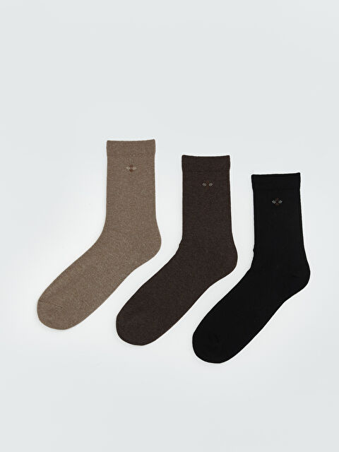 LCW ECO Nakışlı Erkek Soket Çorap 3'lü
