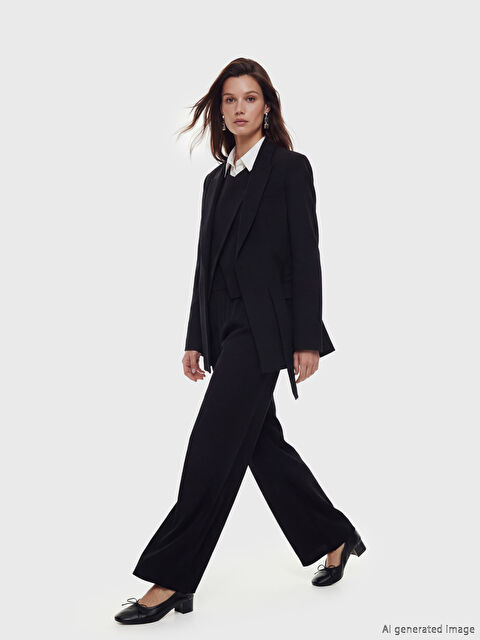 LCW Modest Beli Lastikli Kadın Pantolon