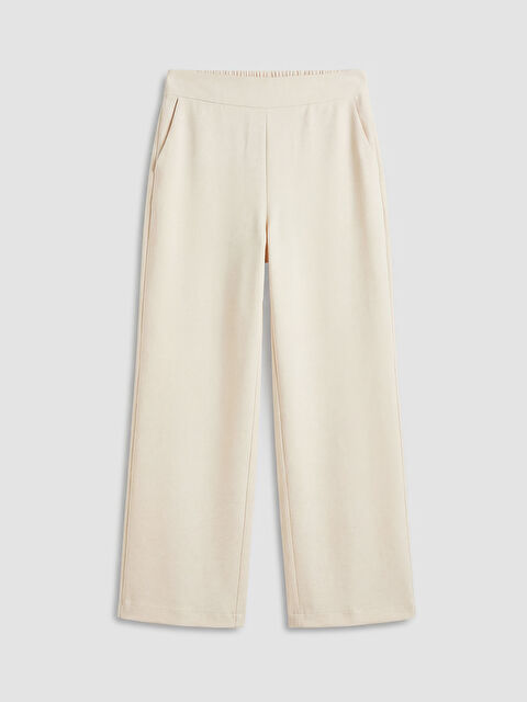 LCW Modest Beli Lastikli Geniş Paça Kadın Pantolon - S6OK13Z8-2SJ