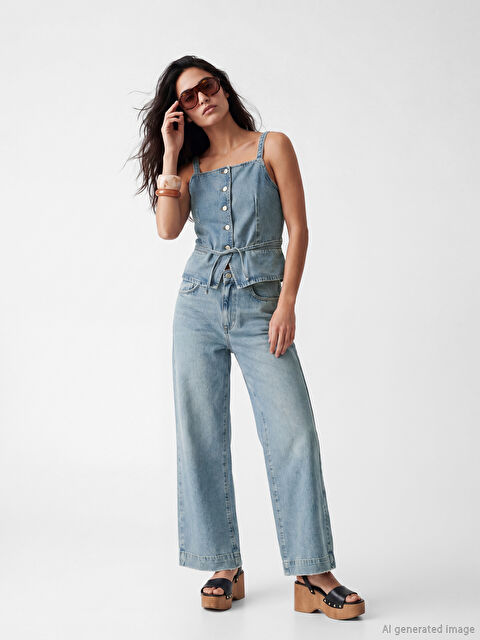 LCW Vision Wideleg Kadın Jean Pantolon